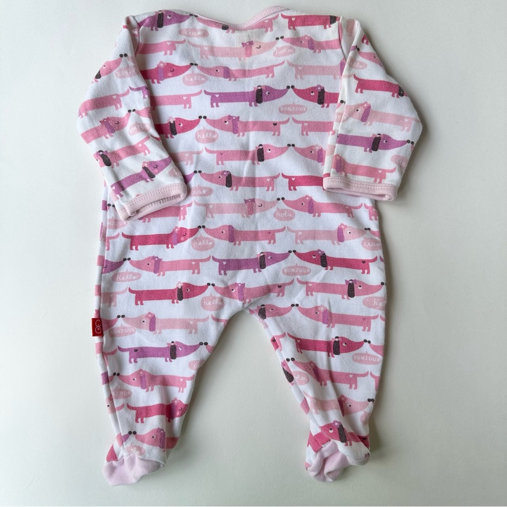 Magmetic Me Dachshund Dog Print One Piece and 2 Hats - Picture 5 of 6